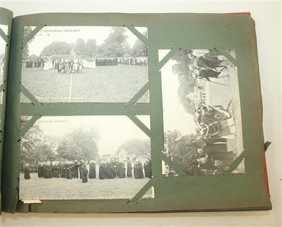 Three Edwardian postcard albums, mostly English topography,